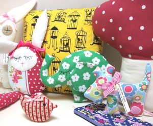 Sweet elephants, birds, puppies, purses, bunnies and a giant toadstool!